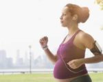 Pregnant-Woman-Doing-Running-Exercises