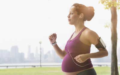 Pregnant-Woman-Doing-Running-Exercises